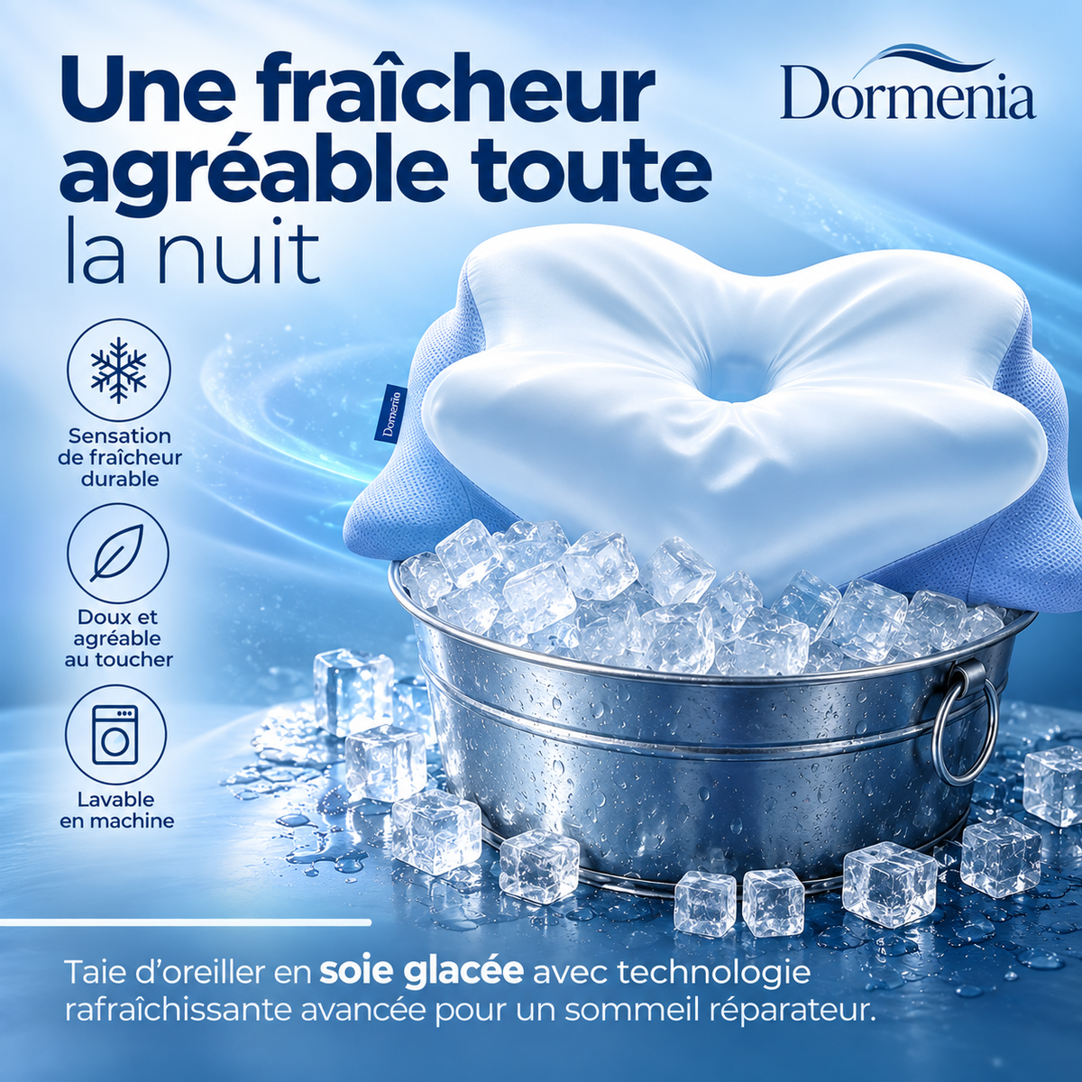 L'oreiller ergonomique rafraîchissant Dormenia